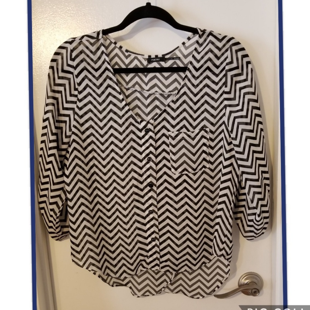 Poetry Chevron Blouse